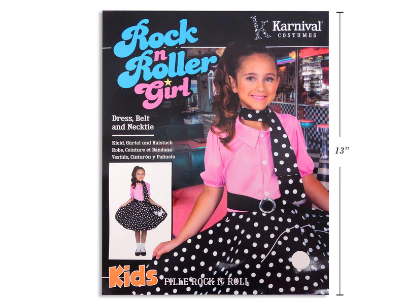 Rock N Roller Girl Costume Large