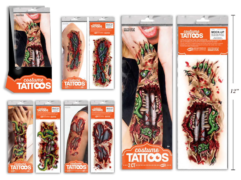 Mechanical Wound Accessory Tattoos