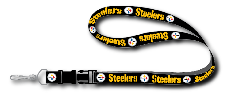 Pittsburgh Steelers Lanyard Keychain Pink