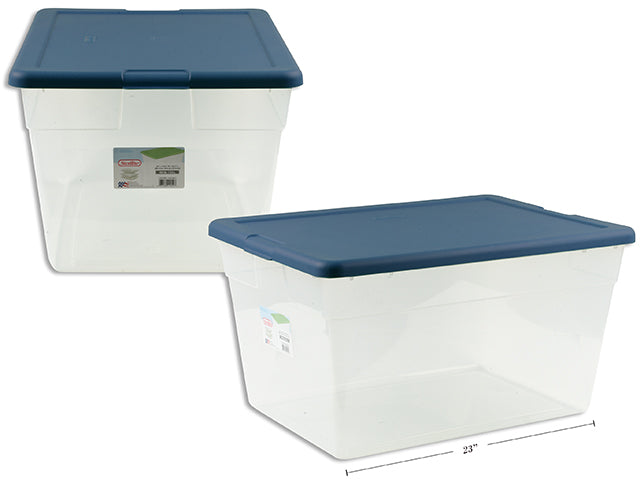 56 Quart / 53 Liter Storage Box- Marine Blue.