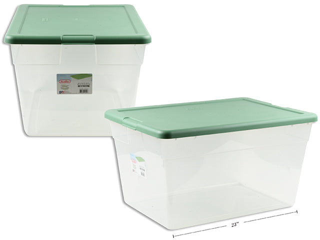 56 Quart / 53 Liter Storage Box- Crisp Green.