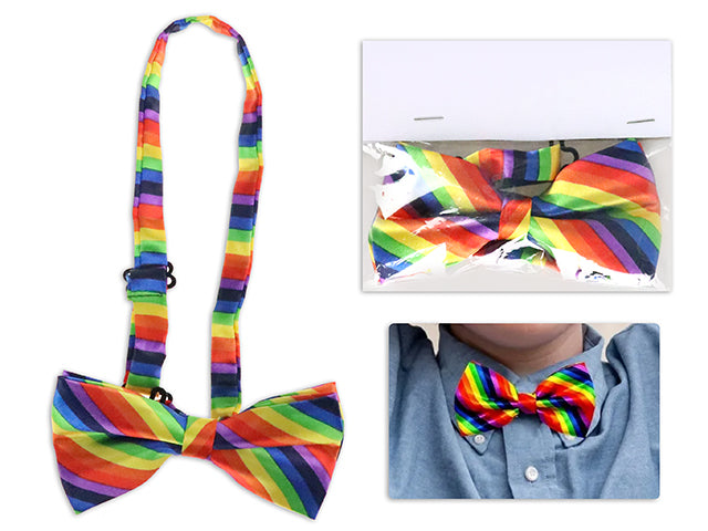 Pride Rainbow Polyester Bow Tie