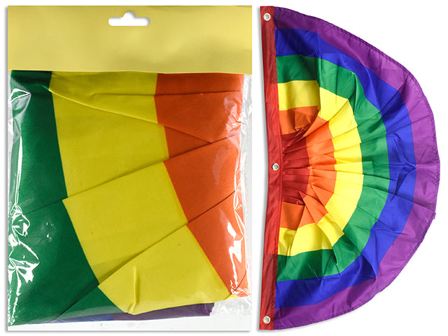 Pride Rainbow Pleated Bunting Flag