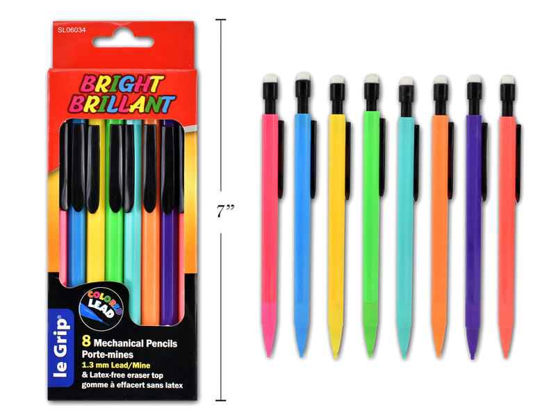 Carton of 24 Mechanical Pencils with Colored Bright Leads