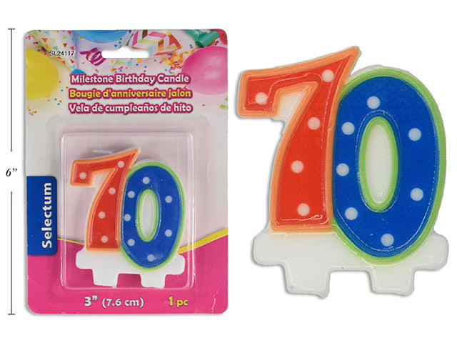 3" Milestone Birthday Candle