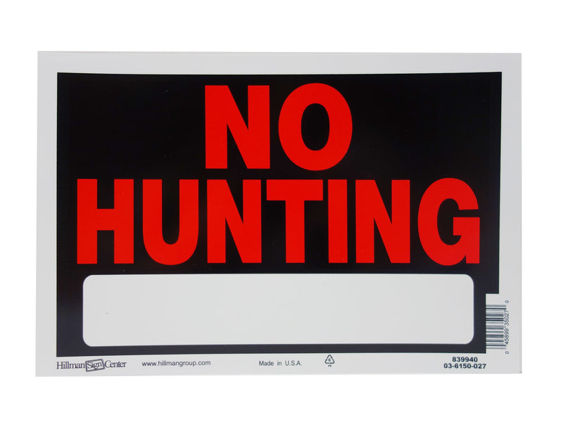 Beware Of No Hunting