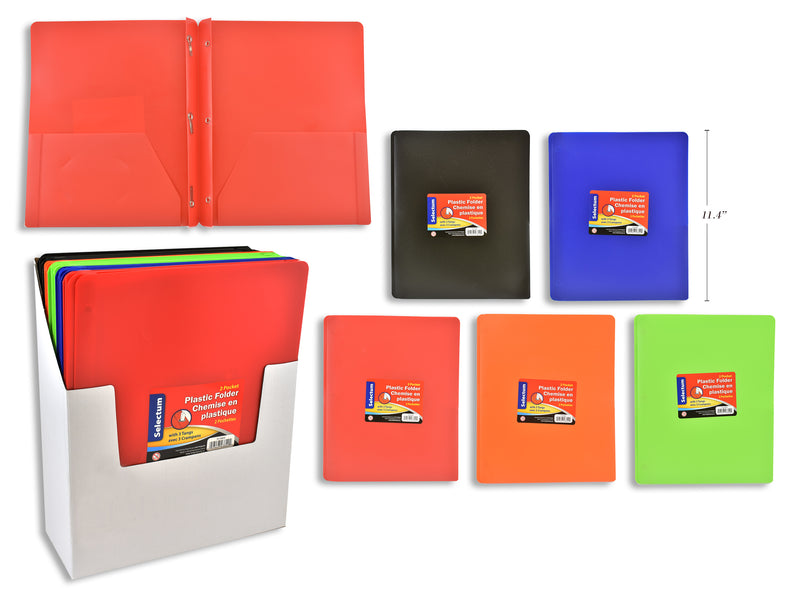 2 Pocket Plastic Folders