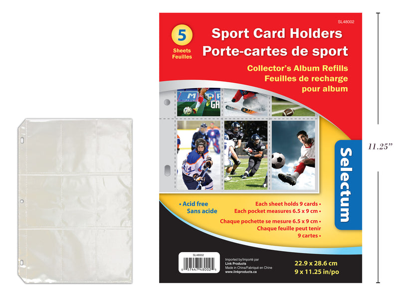 Sports Card Holders 5 Pack