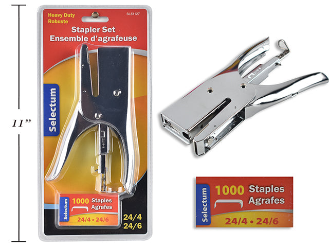 Heavy Duty Chrome Metal Stapler