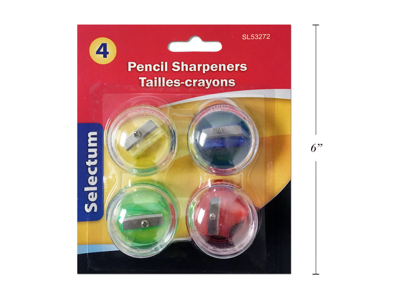 Round Container Sharpeners 4 Pack