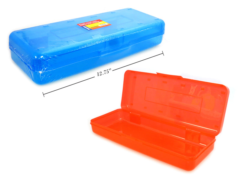 Plastic School Box Blue