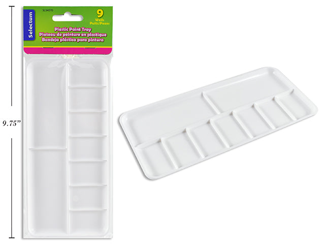 Plastic Paint Tray 9 Wells 18X8.6Cm ( 7X3.4" )