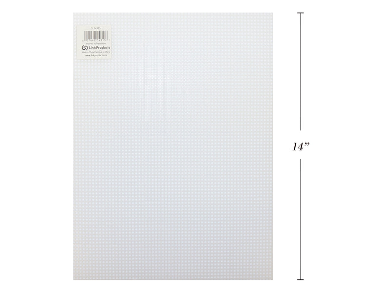 Clear Plastic Canvas Sheet 11x14In
