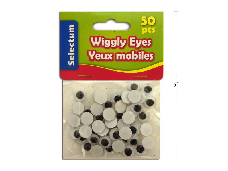 Wiggly Eyes Black And White Medium 50 Pack