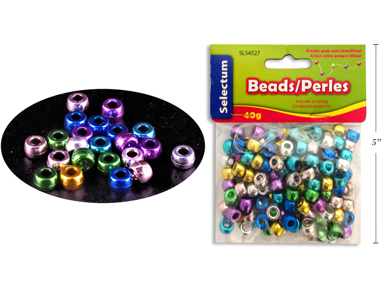 Round Beads Metallic Colors