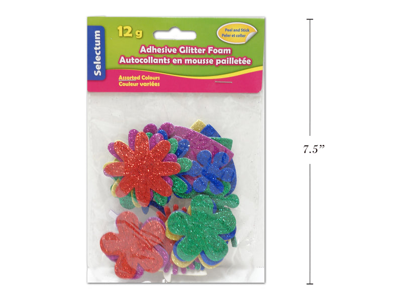 Adhesive Glitter Foam Shapes And Sizes