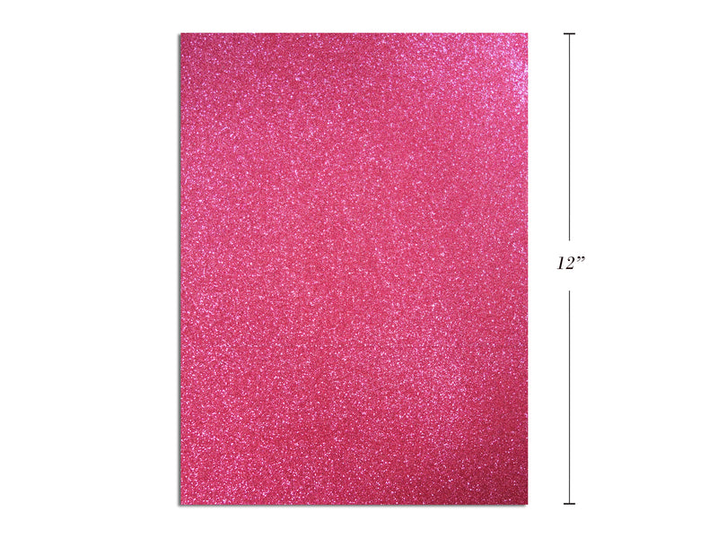 Pink Adhesive Glitter Foam Sheet
