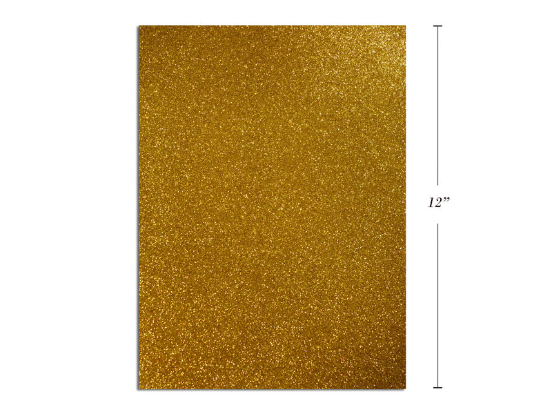 Gold Adhesive Glitter Foam Sheets