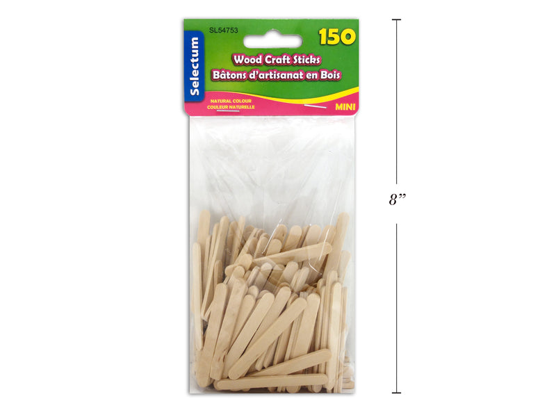 Mini Wood Building Sticks 150 Pack