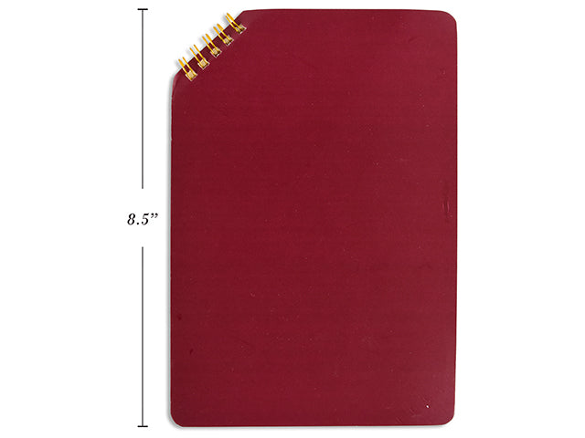 CORNER COIL NOTEBOOK 14.4X21.2CM 50 SHTS 80GMS PLAIN SHEETS WOOD-FREE PAPER ( 5.6X8.3" )