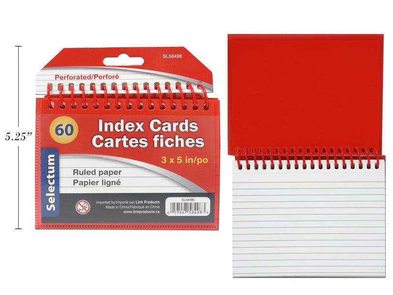 Coil Index Cards 60 Sheets