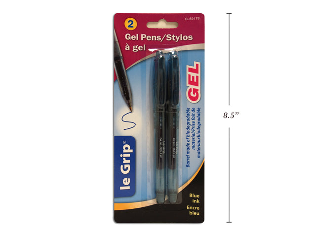 Gel Pens Blue Ink 2 Pack