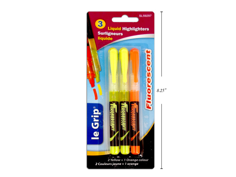 Liquid Highlighters 3 Pack