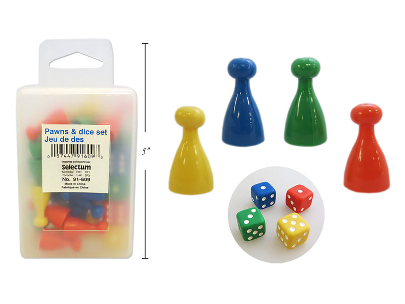 Pc Pawn And Dice Set In Box