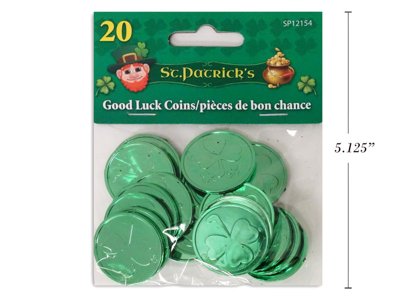 St Patricks Good Luck Coins 20 Pack