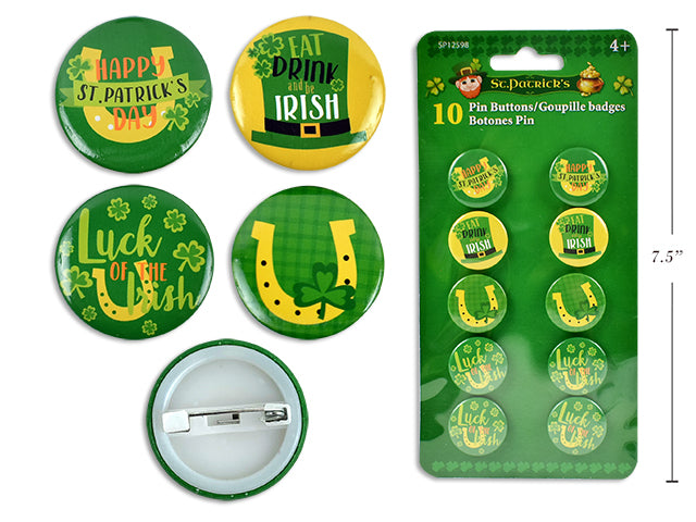 St Patricks Day Buttons