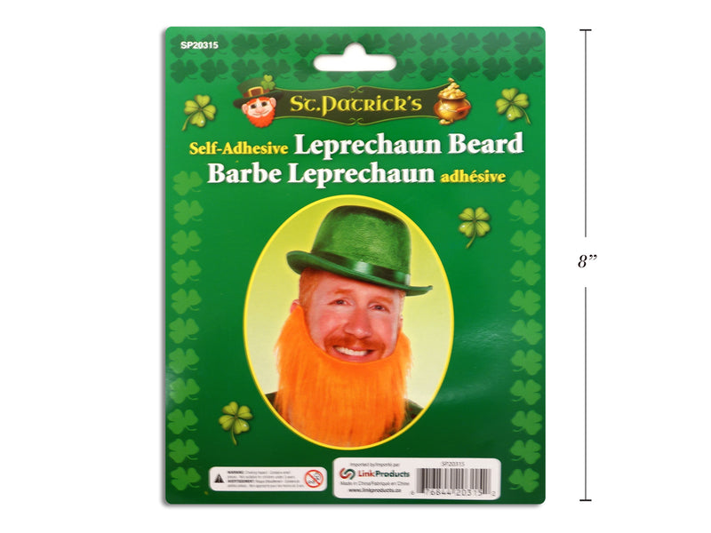 St Patricks Day Self Adhesive Leprechaun Beard