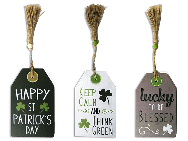 St Patricks Day Luggage Style Gift Tag
