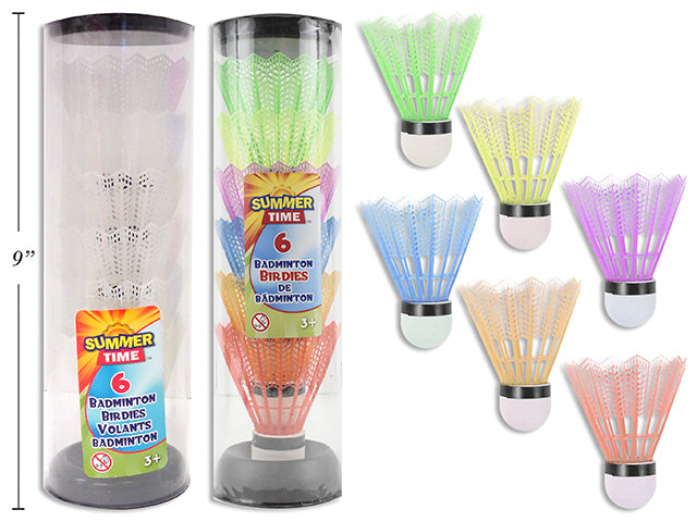 Badminton Birdies In Acetate Tube 6 Pack