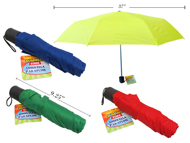 Solid Color Folding Umbrella