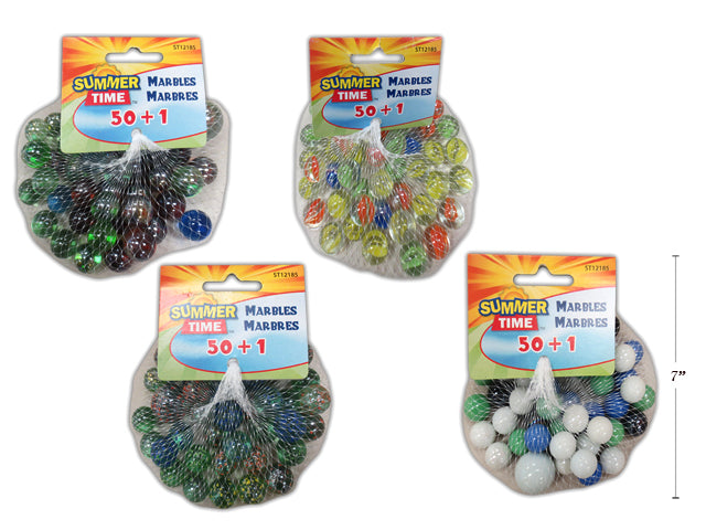 Marbles In Mesh Bag