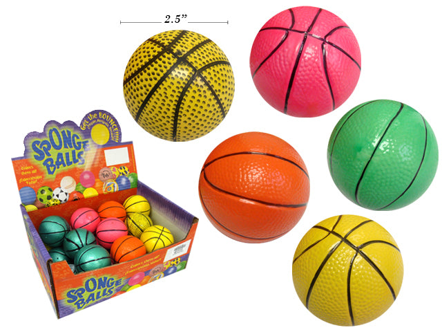Basketball Sponge Ball Assortment