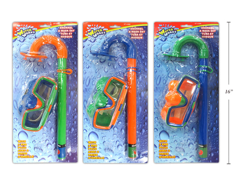 Snorkel And Mask Set