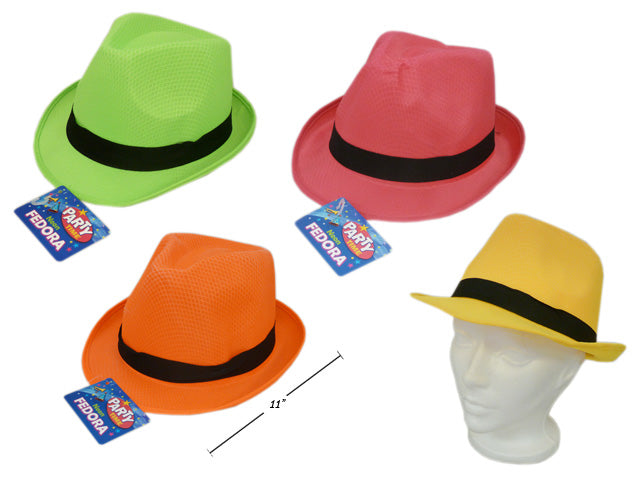 Neon Fedora With Black Band