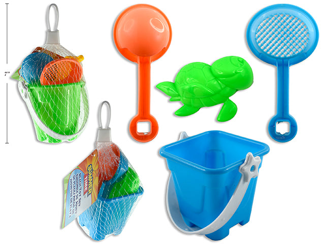 Sand Bucket Beach Set 4 Pack