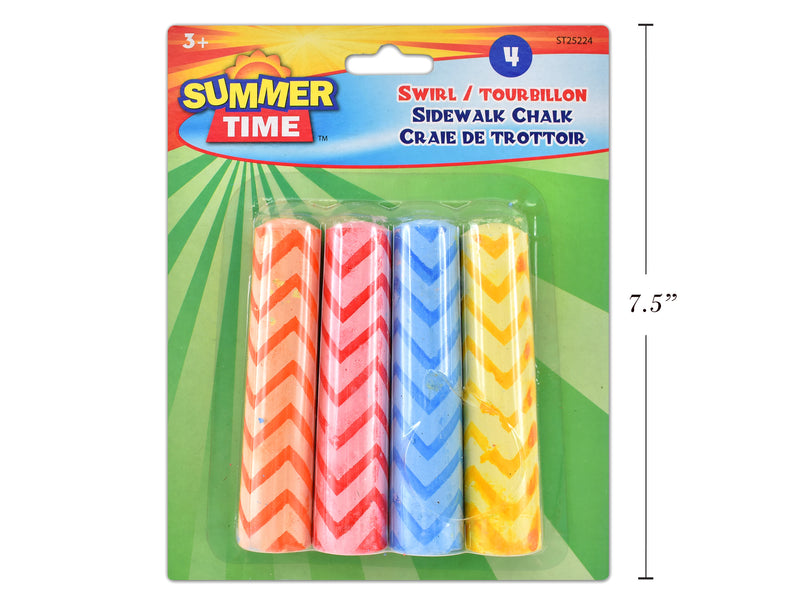 4Pk Swirl Chalk Set. B-C.