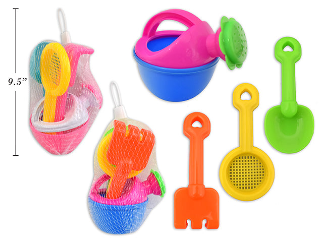 Watering Can Beach Toy Set 4 Pieces