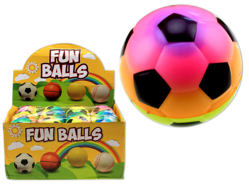Foam Rainbow Soccer Balls