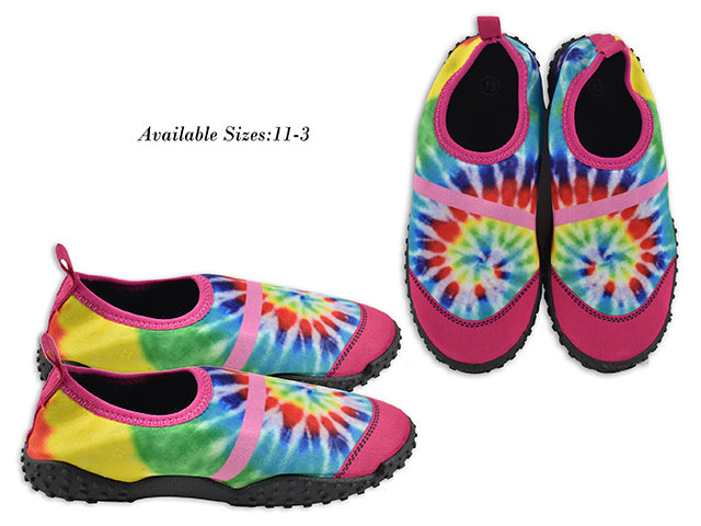 Youth Nylon Tie Dye Aqua Shoes