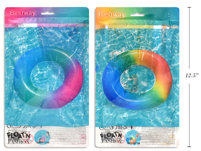 Inflatable Rainbow Swim Ring