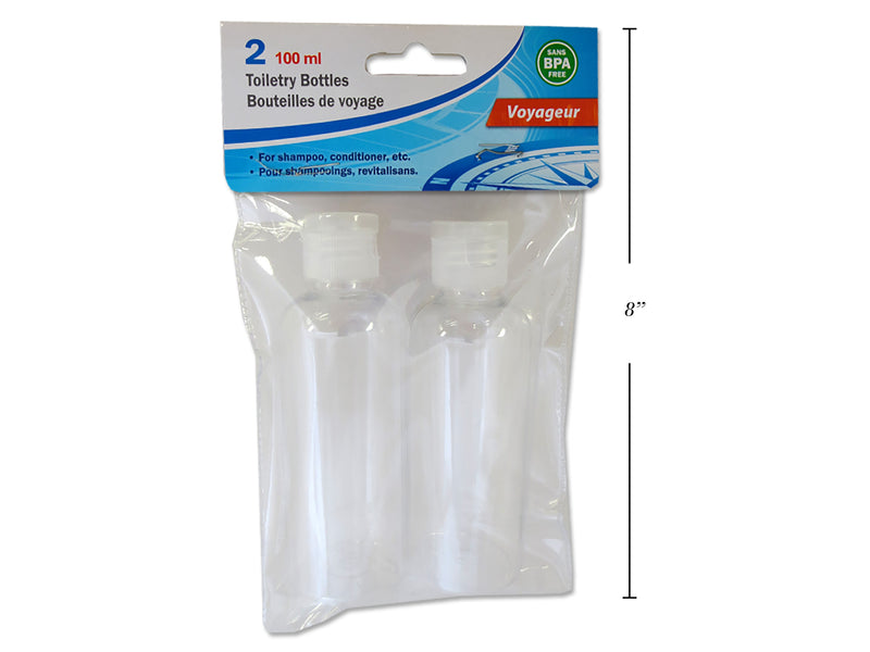 Toiletry Flip Top Bottle 2 Pack