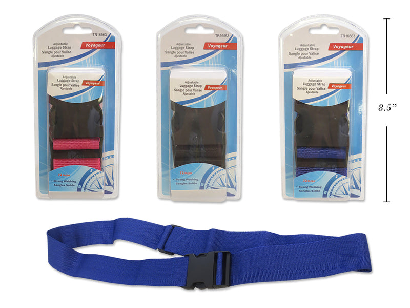Adjustable Luggage Strap In Clam Shell