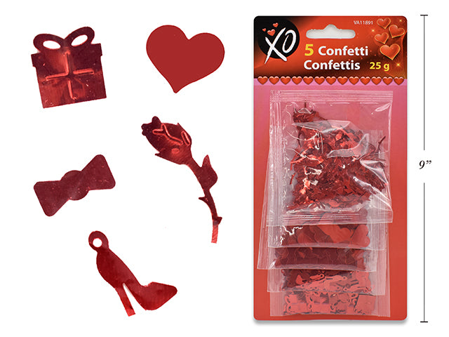 Valentines Confetti 5 Pack