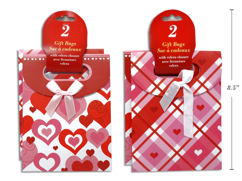 Valentines Printed Gift Bag 2 Pack