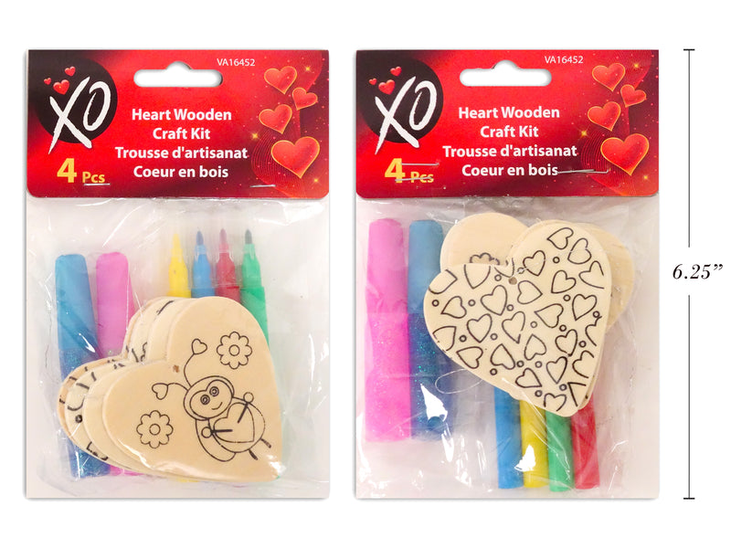 Heart Wooden Craft Kit 3 Pack