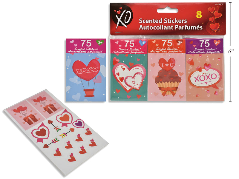 Valentine Scented Stickers 8 Stickers